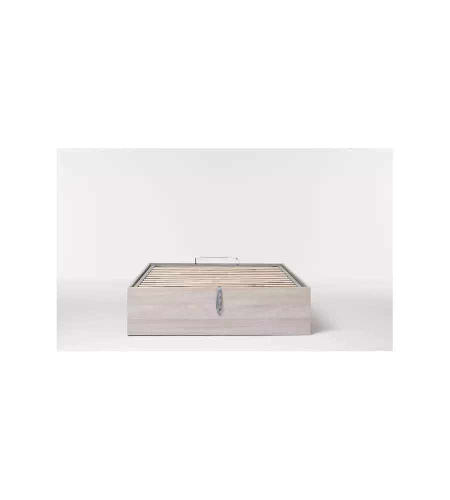 LETTO PIAZZA E MEZZA CONTENITORE "BED BOX" OLMO NATURALE 120X190 CM